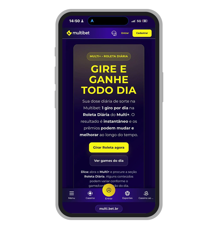 Roleta Multi+ uma das roletas diárias grátis