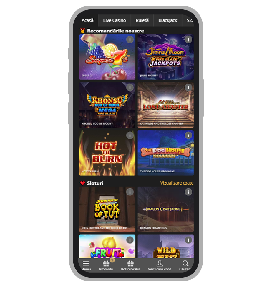 Jocuri recomandate la Betfair