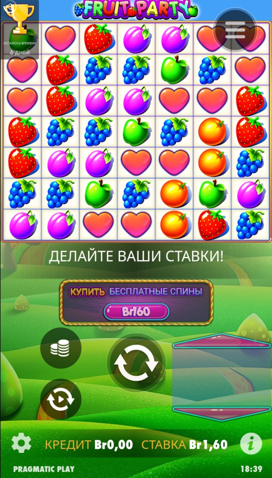 Графика и интерфейс Fruit Party