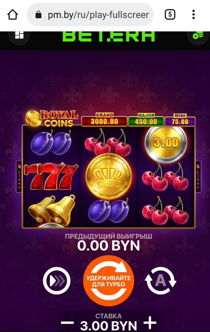 Видеослот Royal Coins: Hold and Win