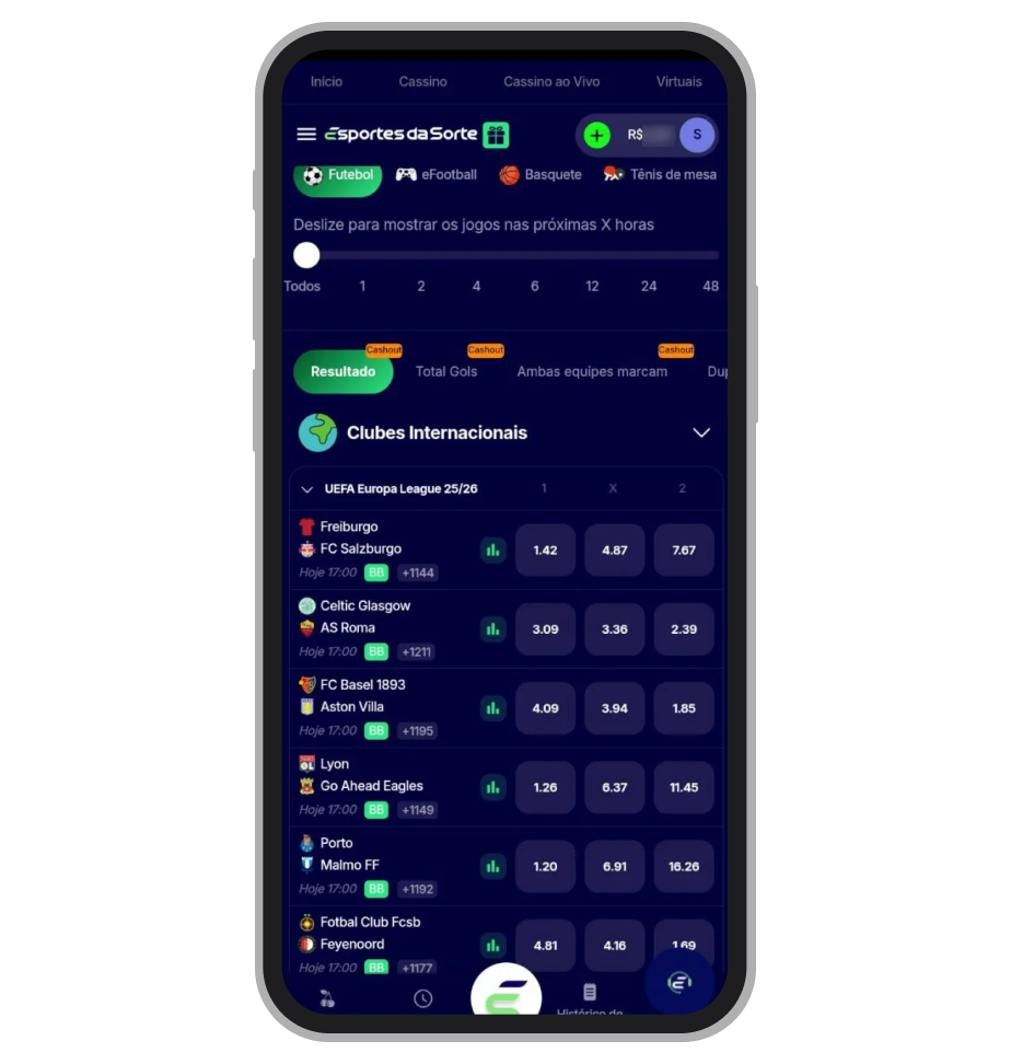 App da Esportes da Sorte 