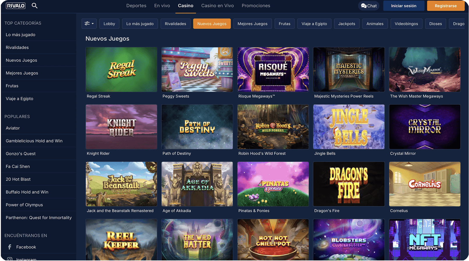 Nuevos Juegos. Rivalo