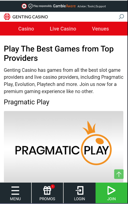 Top providers of games