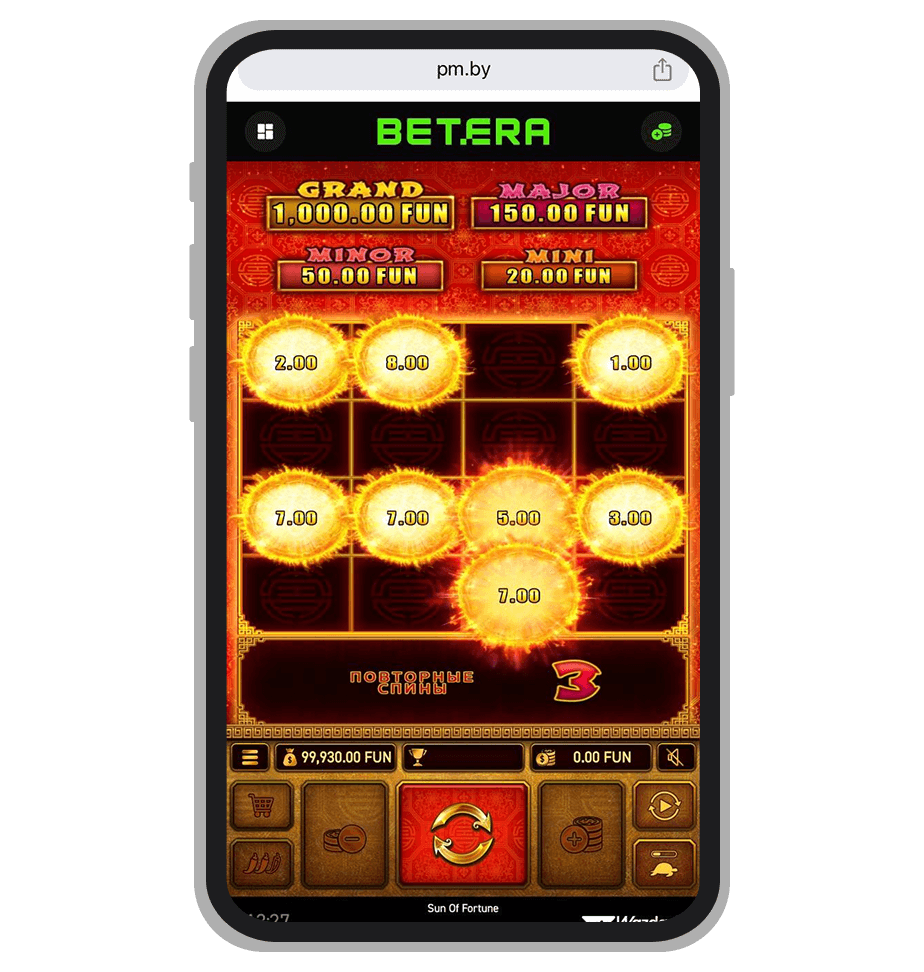 Бонусная игра с респинами