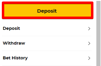 Choose “Deposit”