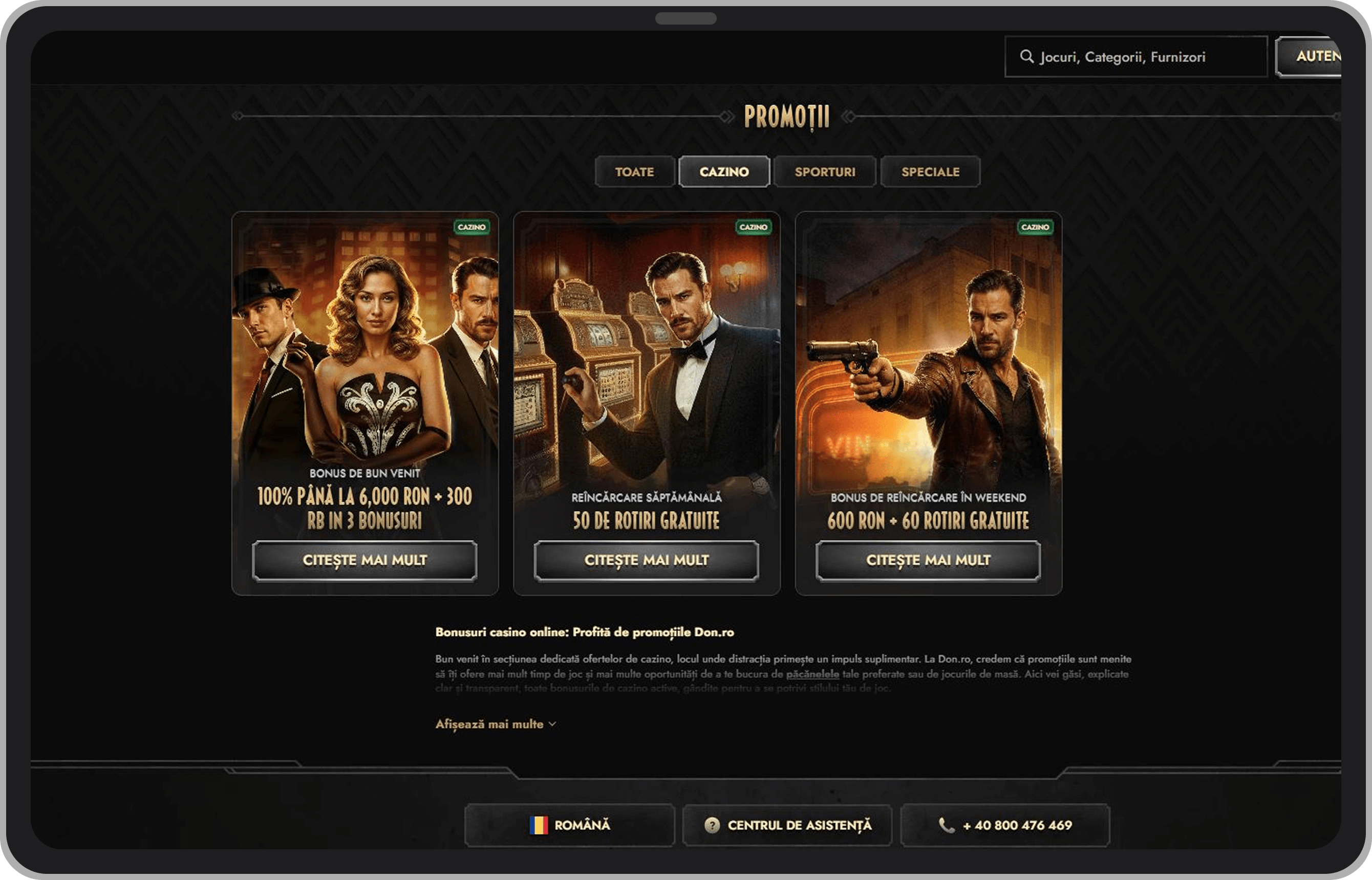 Bonusuri și promoții Don Casino