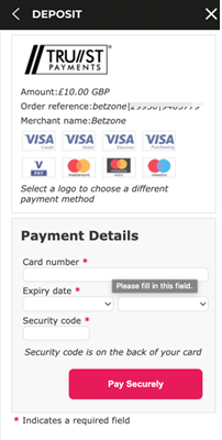 Enter your card details