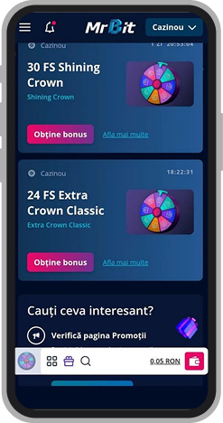 Optează pentru bonus MrBit Casino