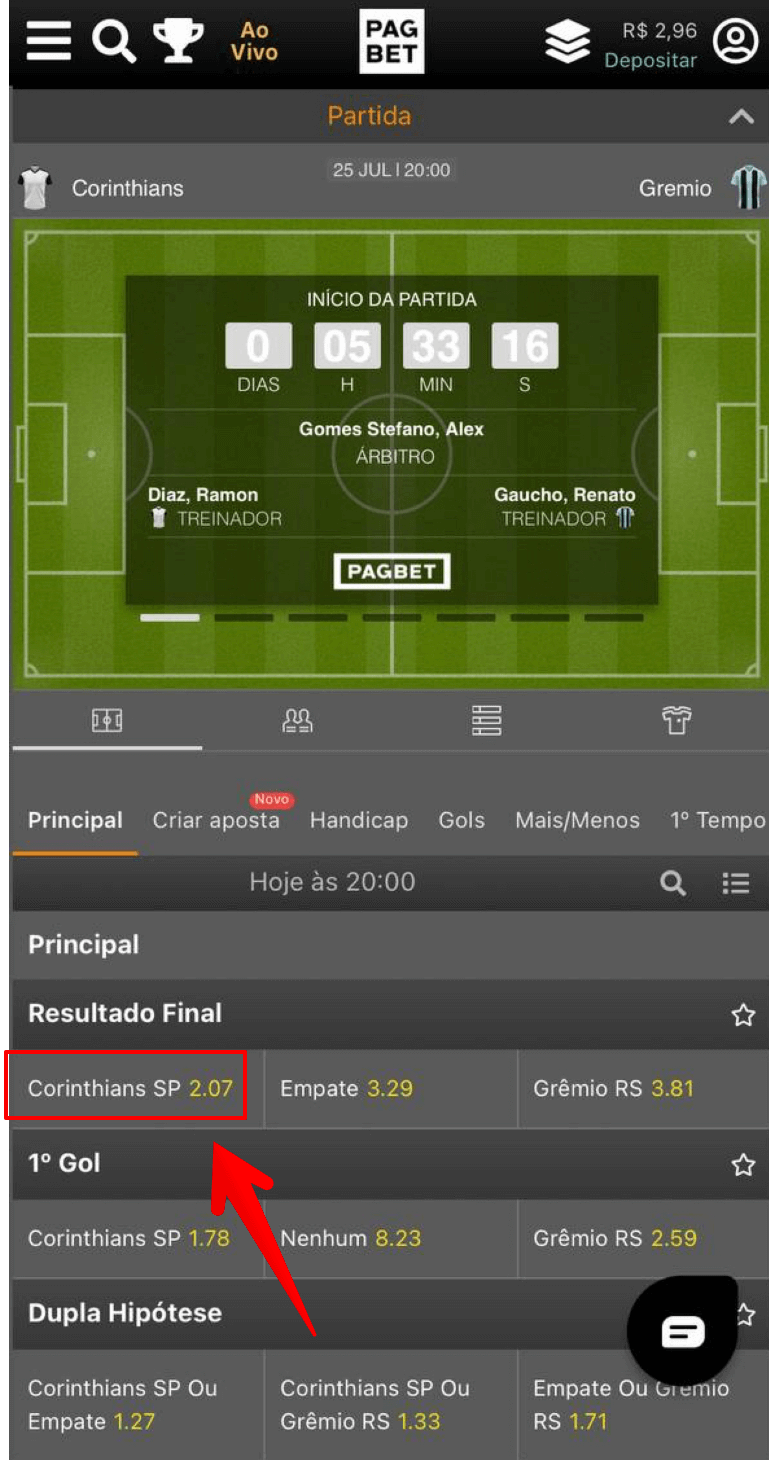 Apos selecionar um dos resultados aparecerá cupom