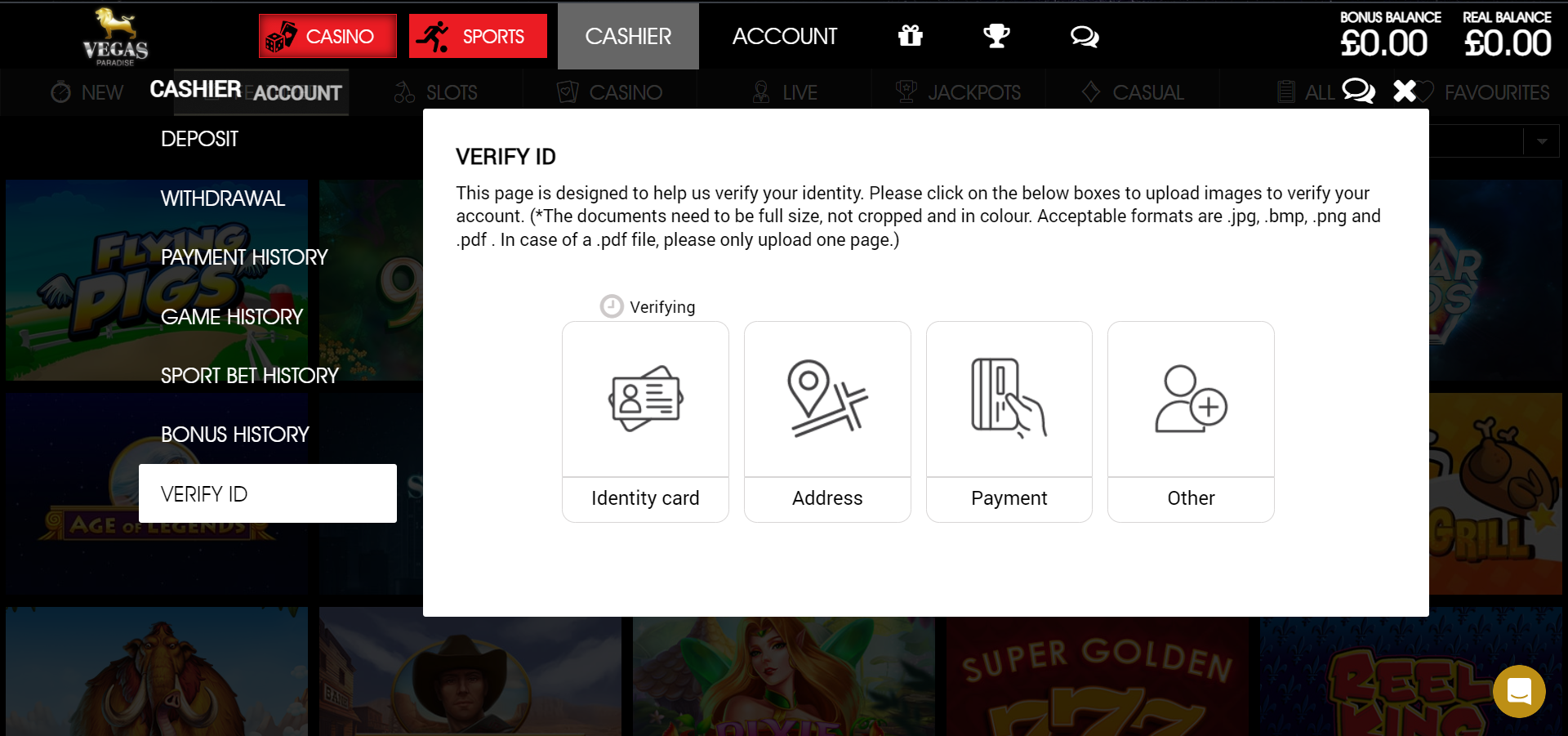 Verify your ID