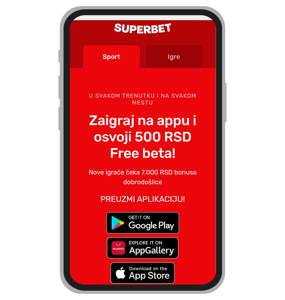 SuperBet linkovi za download aplikacije