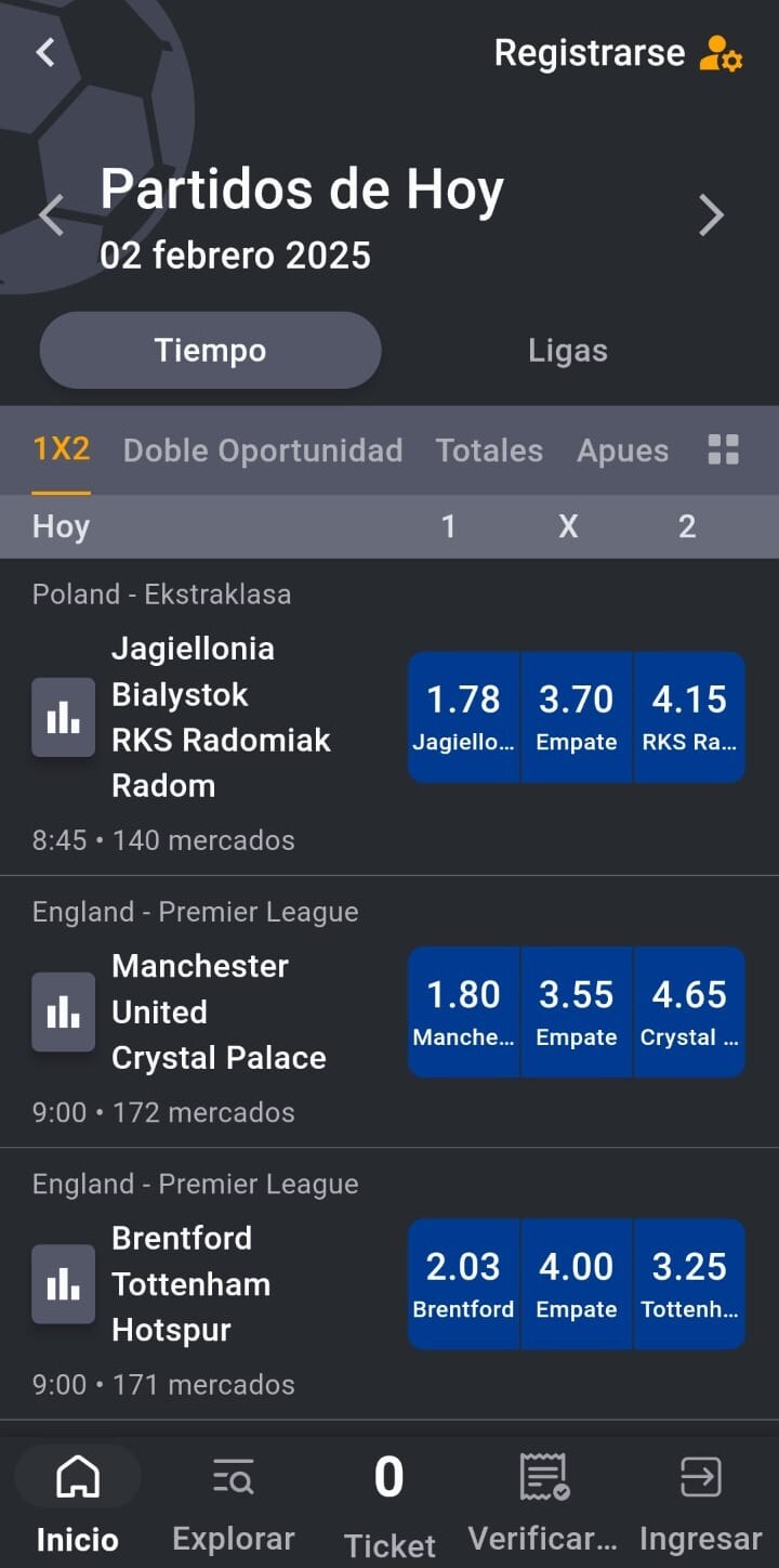 Calendario con los eventos del día