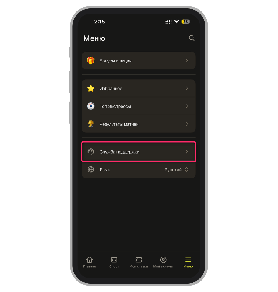 Служба поддержки