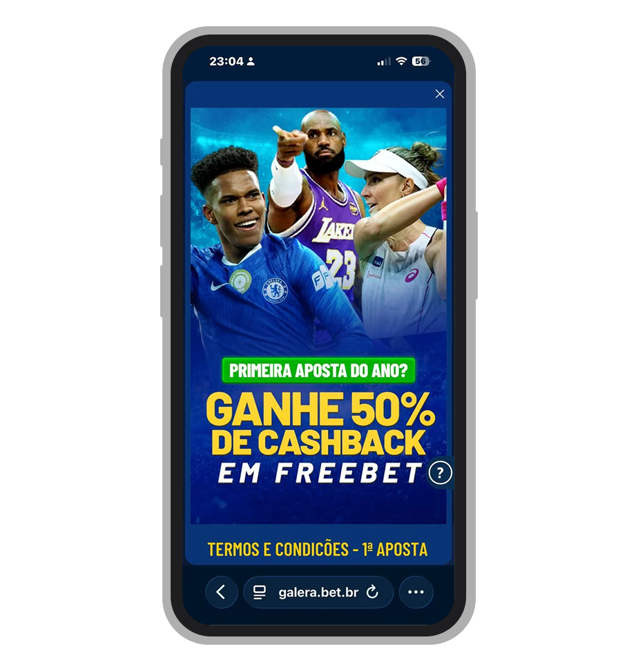 A promoção com bônus grátis da Galera.bet