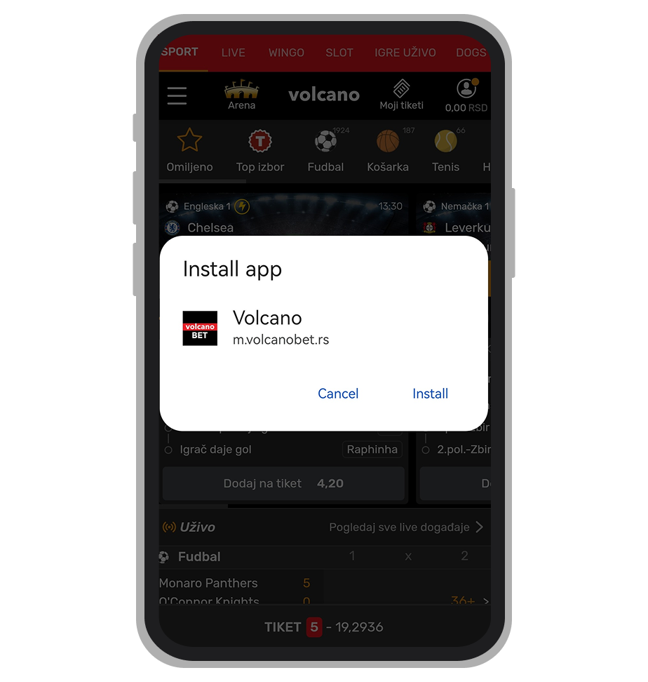 Instalacija aplikacije