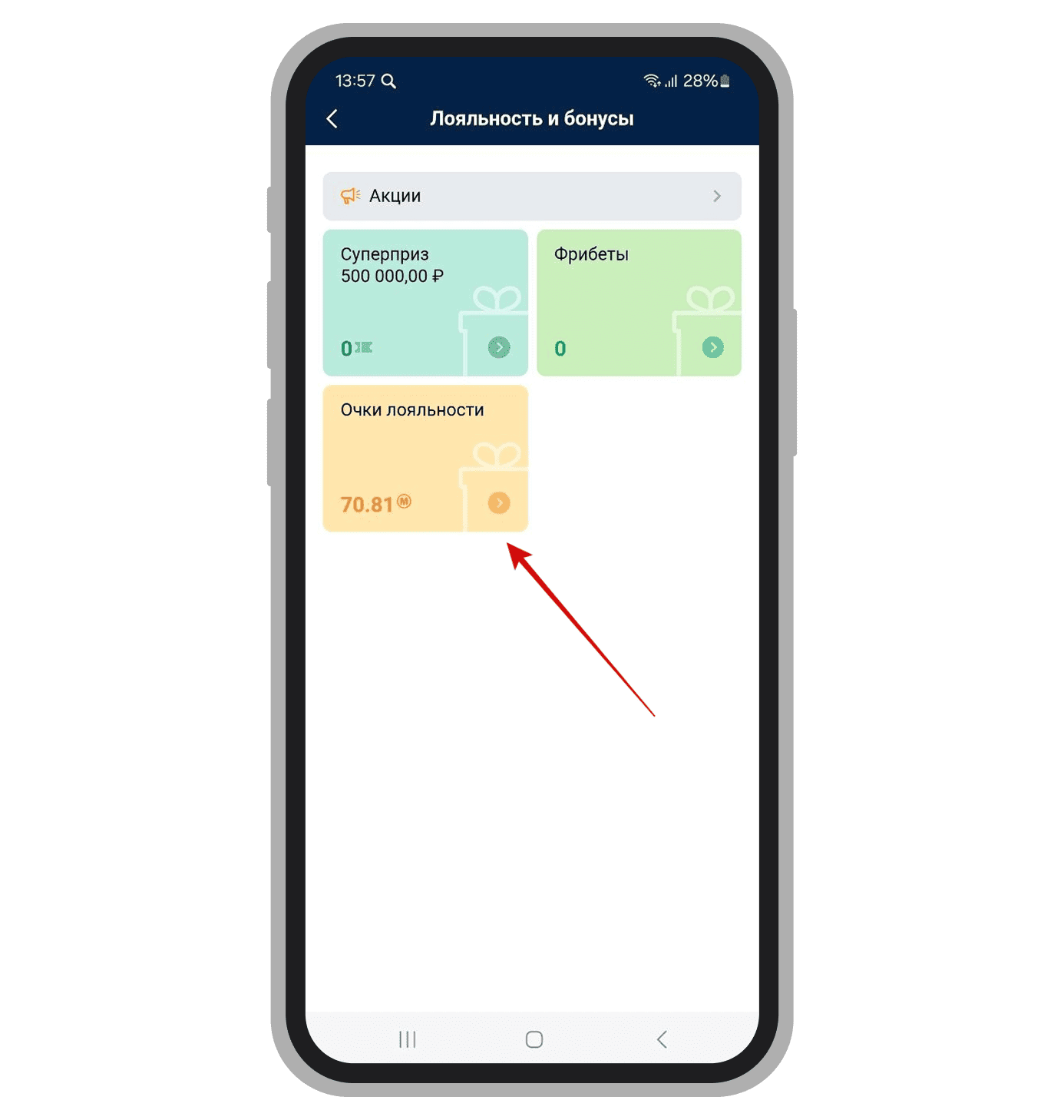 Очки лояльности