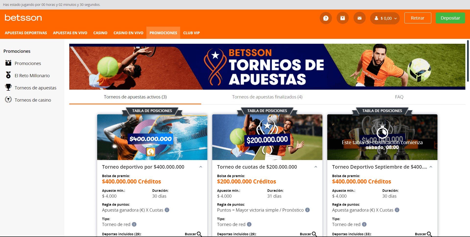 Torneos de Apuestas