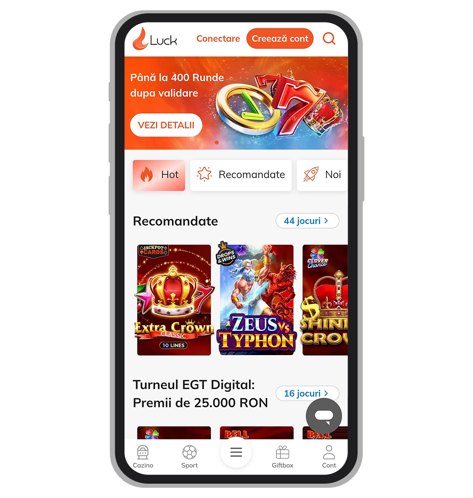 Pagina Luck Casino mobile