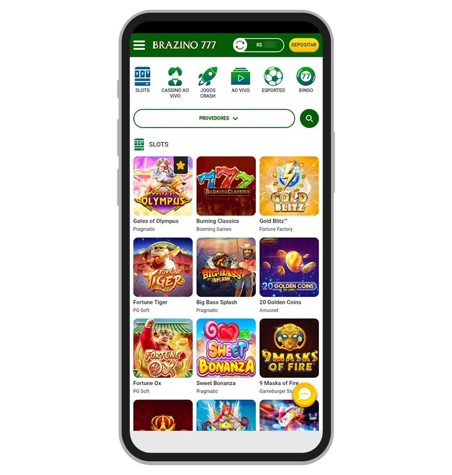 O cassino Brazino777 no app