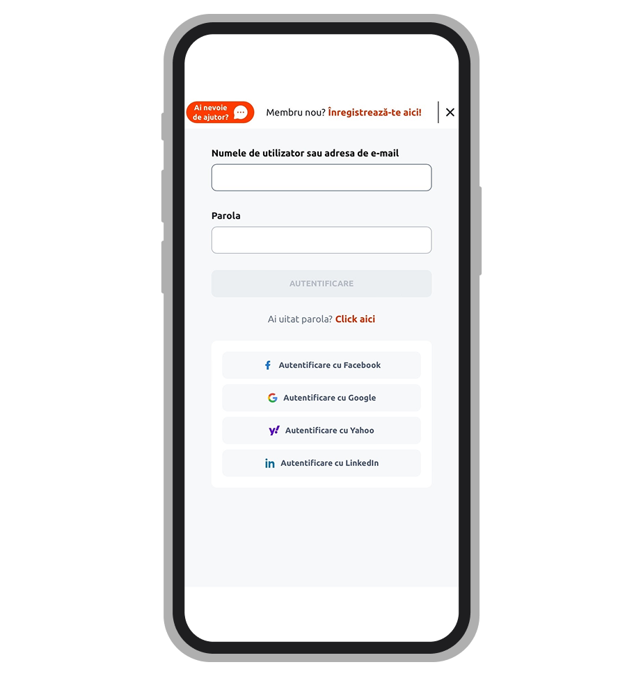 Formular de înregistrare