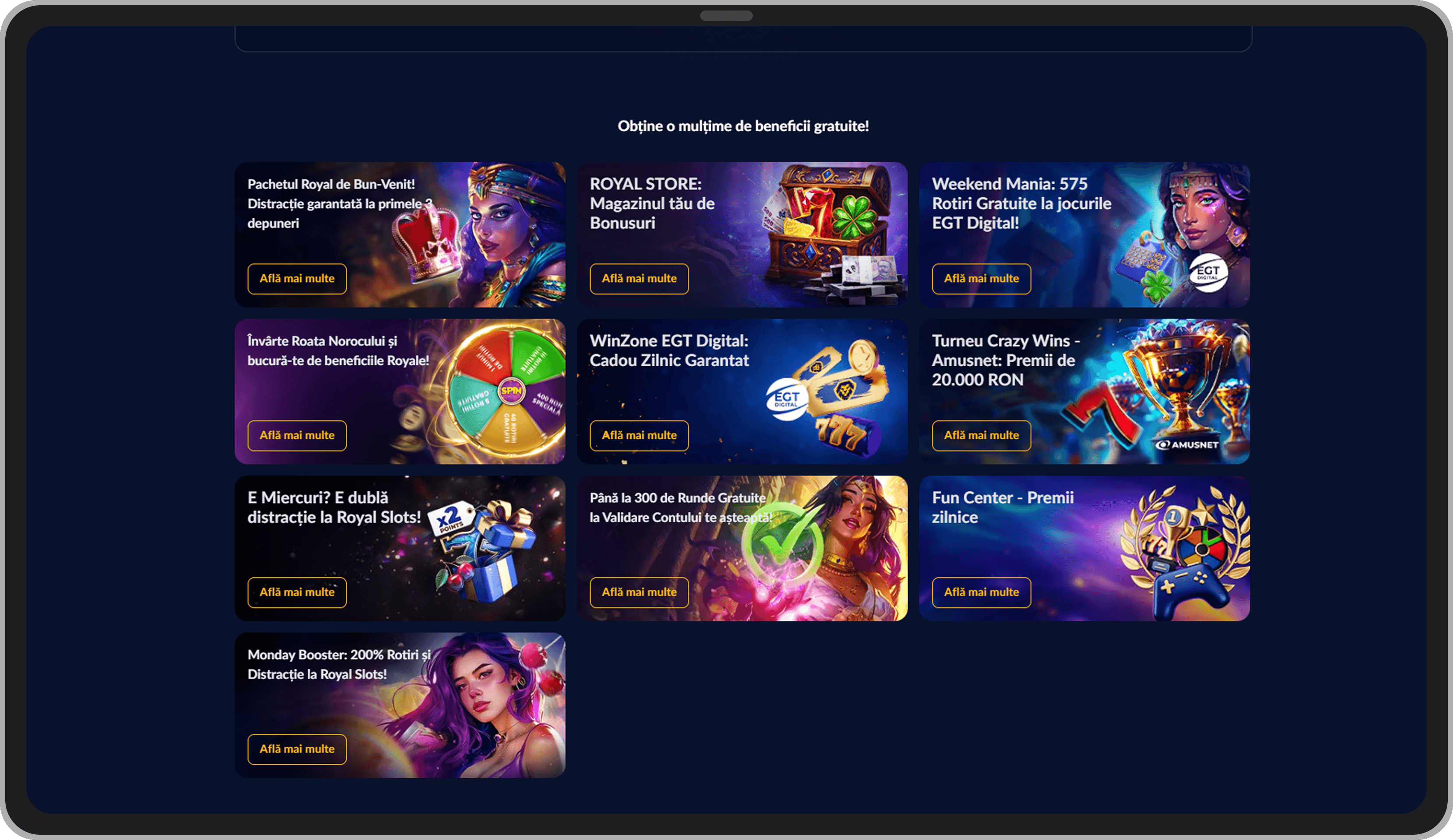 Bonusuri Royal Slots