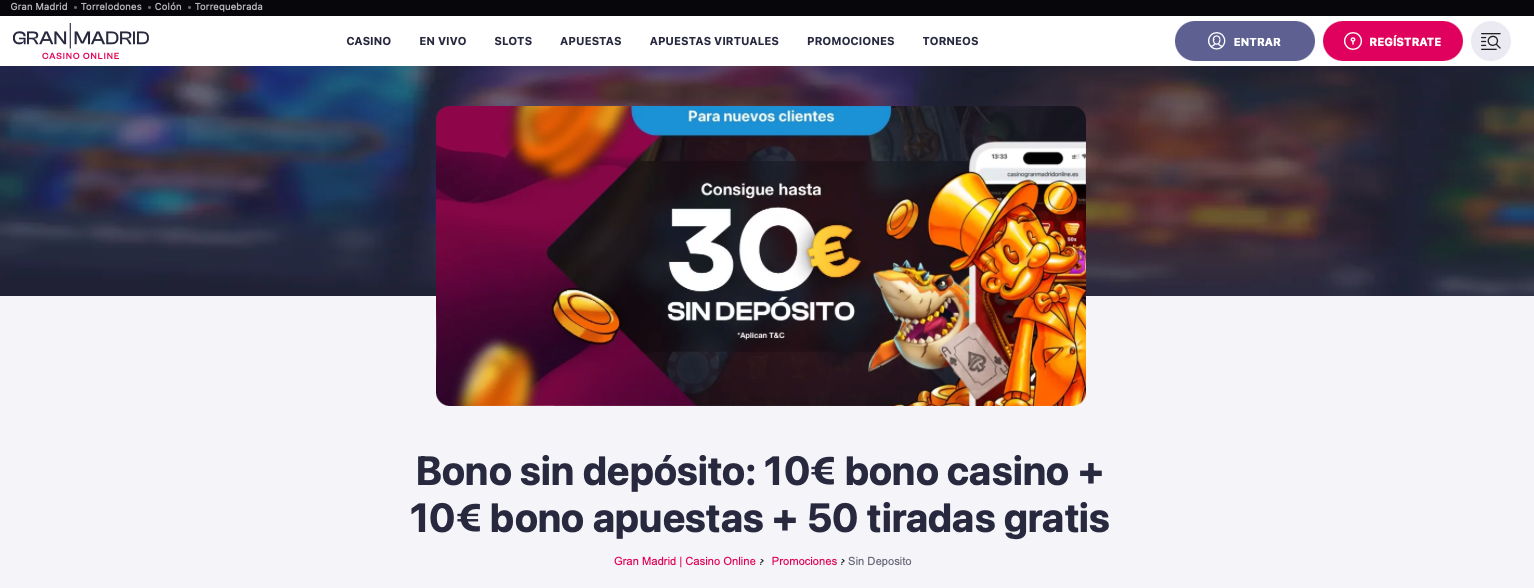 Bono de Gran Madrid | Casino Online