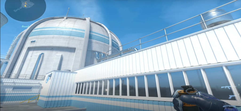 Смок с трубы перед бочкой в позицию хэвен