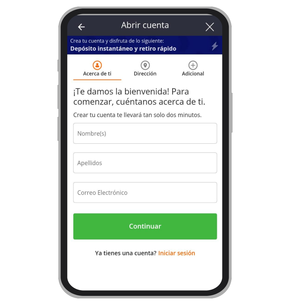 Betsson App registro