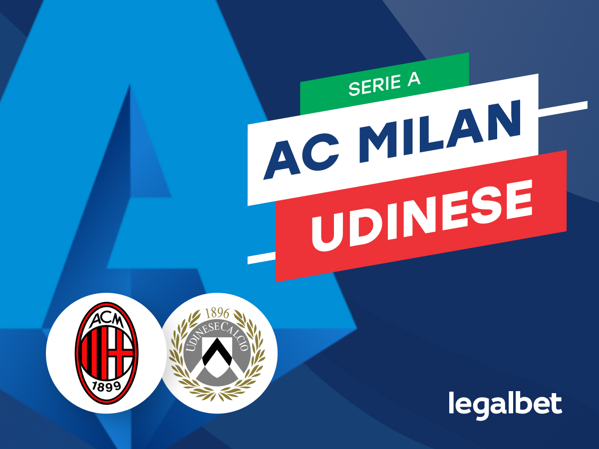 Mario Gago: Apuestas y cuotas AC Milan - Udinese, Serie A 2022/23.