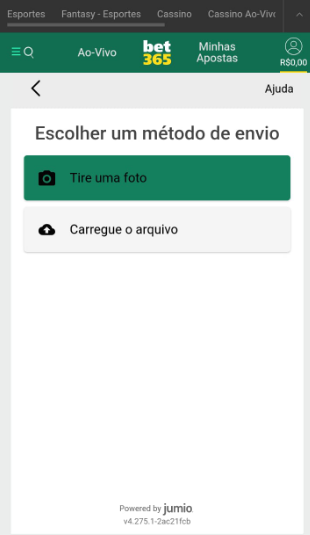 Escolha o método de envio do seu documento