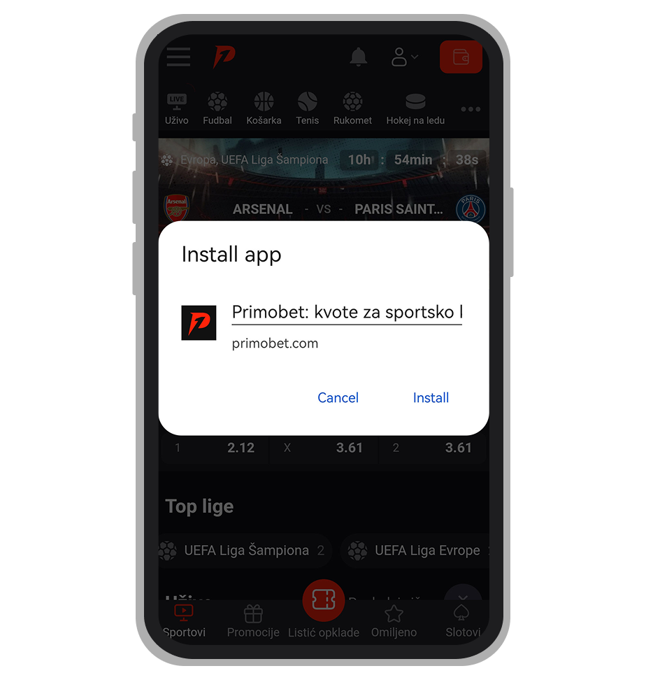 Instalacija aplikacije