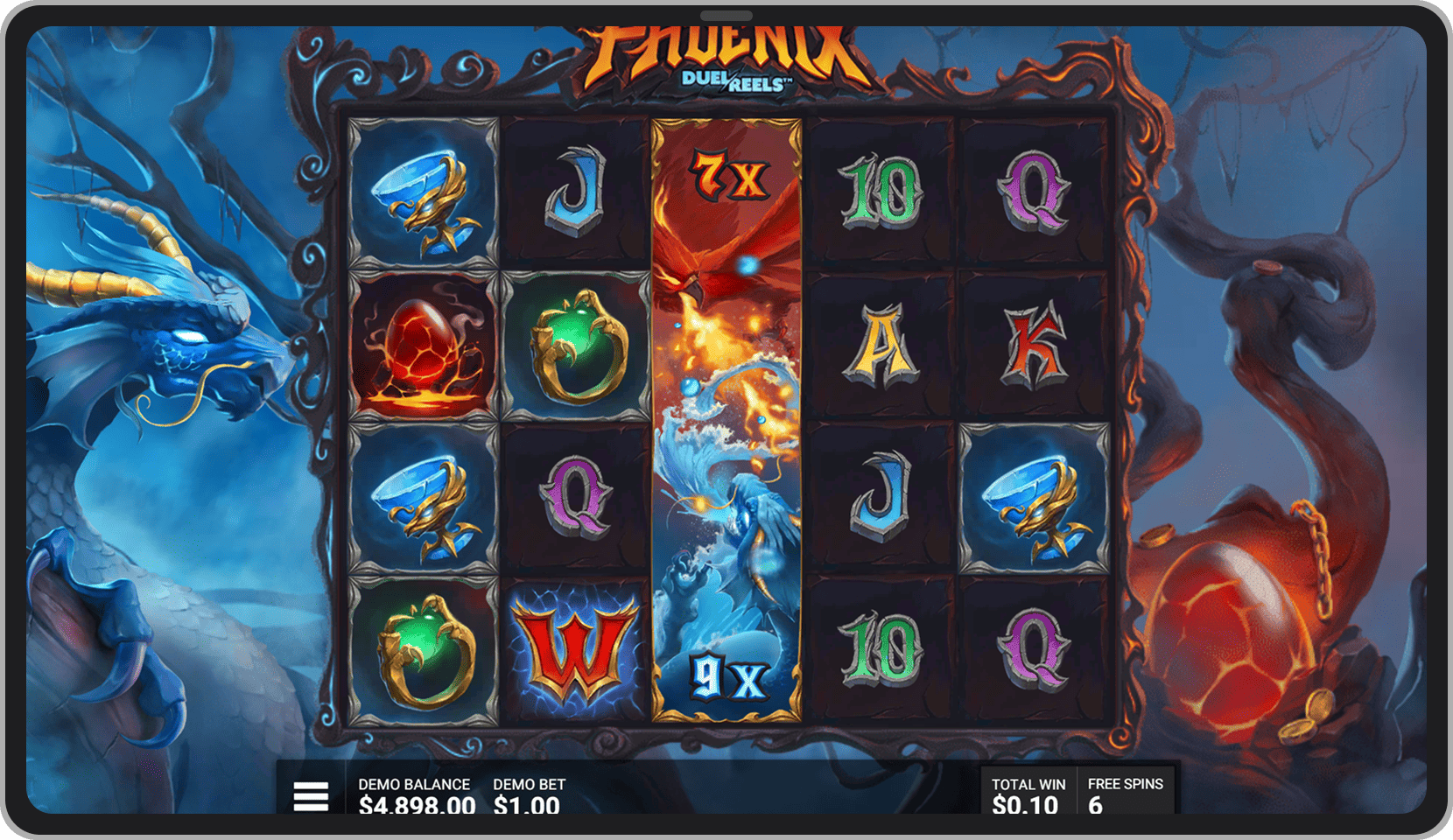 Bonus game Fire and Water