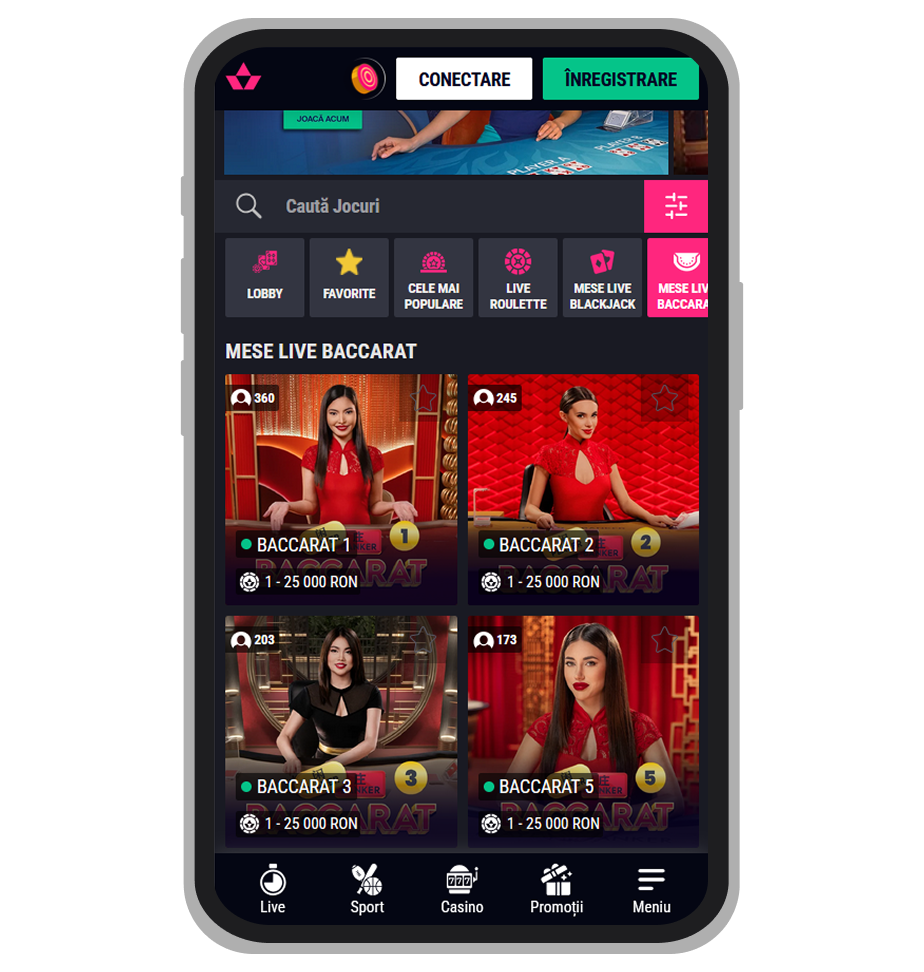 Catalog casino live Favbet
