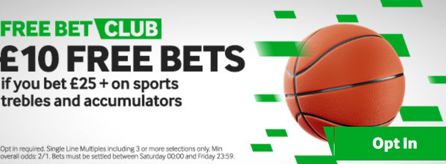 Betway Sports Free Bet Club