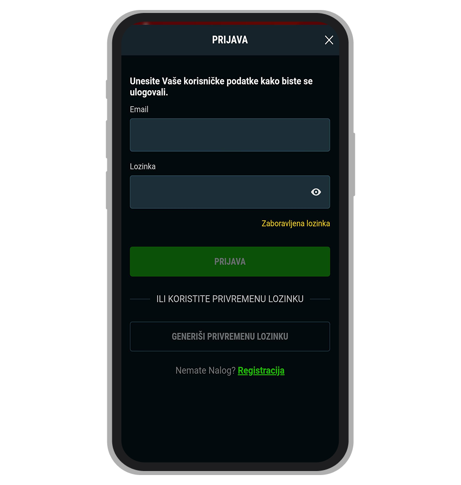 MeridianBet prijava