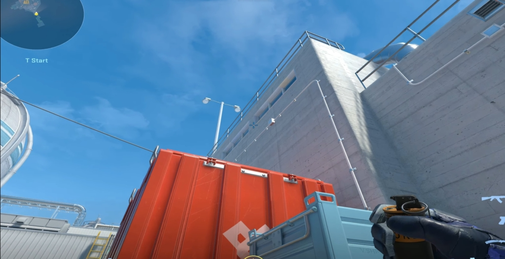 Дым на улицу с Т-спавна.