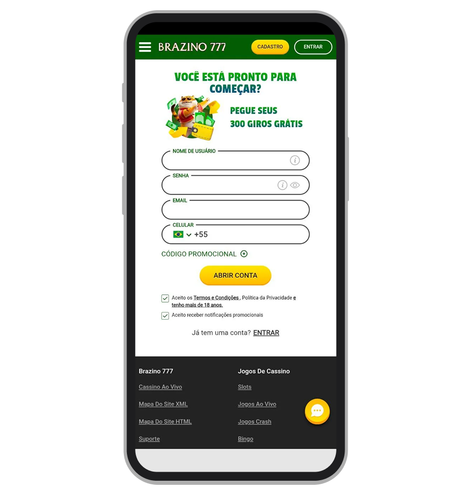 Preencha o formulário