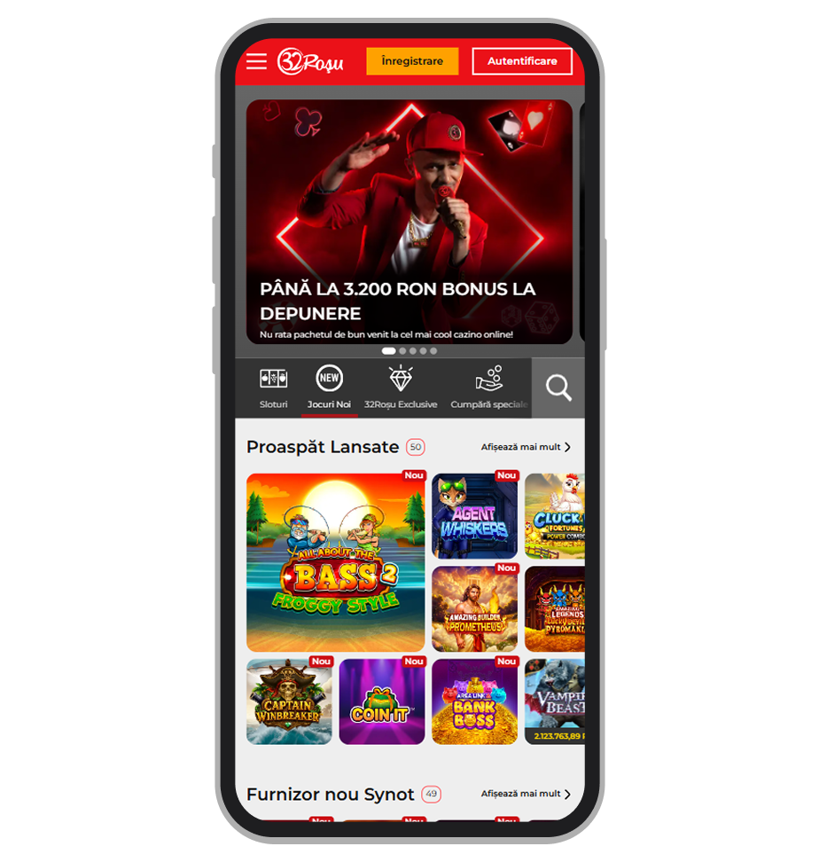 Oferta de jocuri 32Roșu Casino
