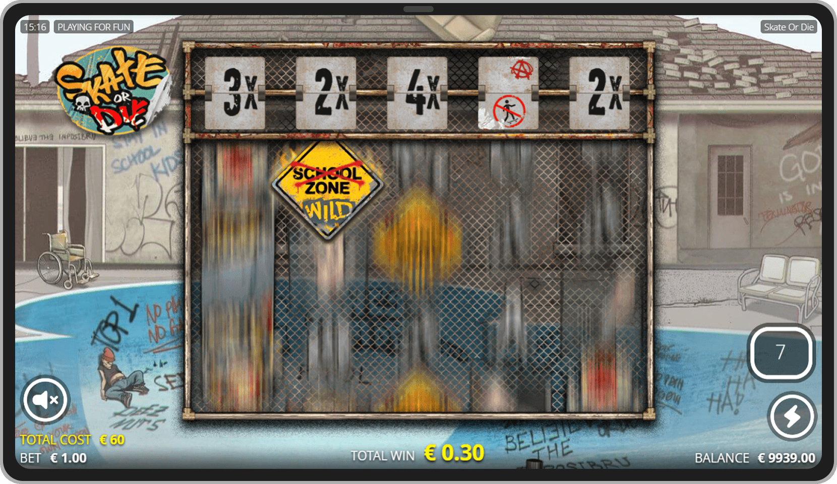 Face Plant Spins Bonus