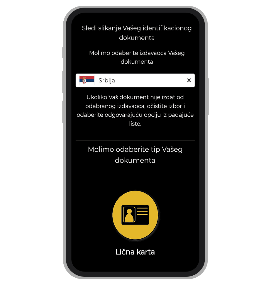 Početna stranica verifikacije