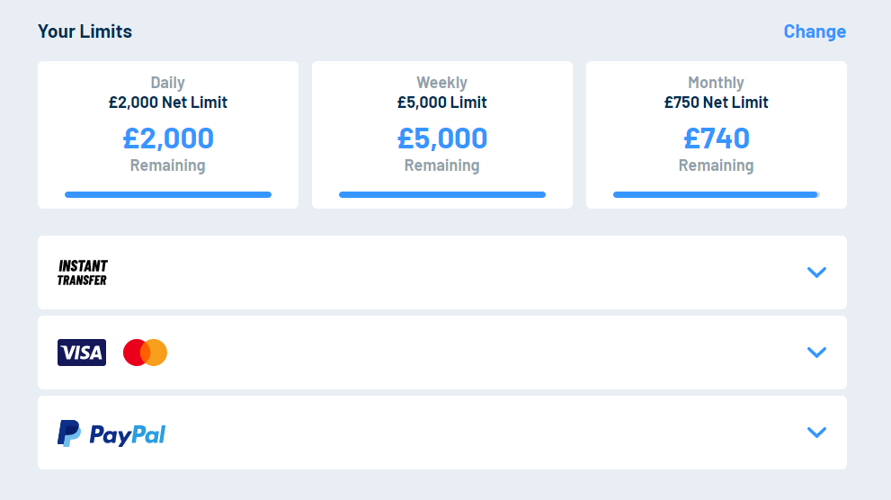 Choose the deposit option.