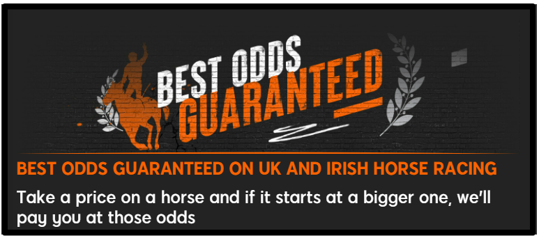 Best Odds Guaranteed on all UK and Irish horse racing win bets