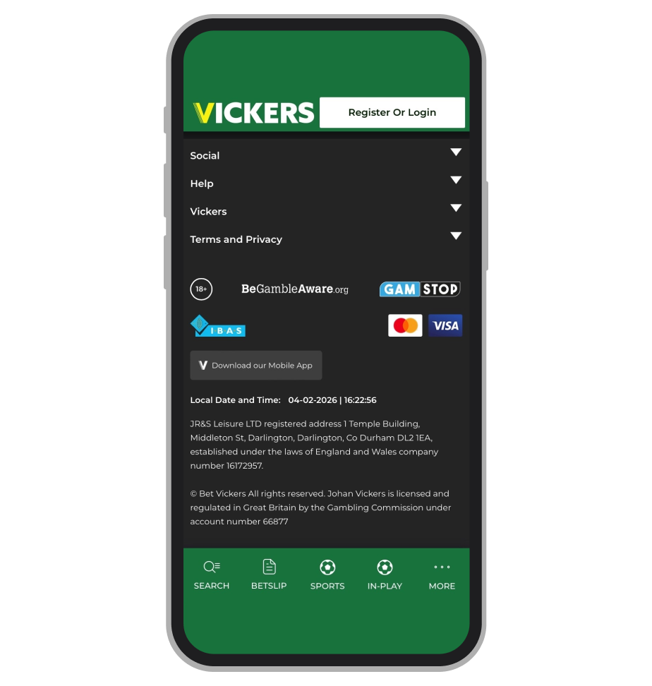 Vickers Footer