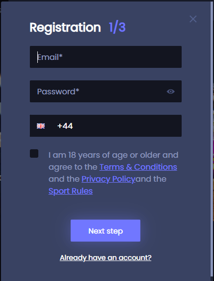 Input your login credentials