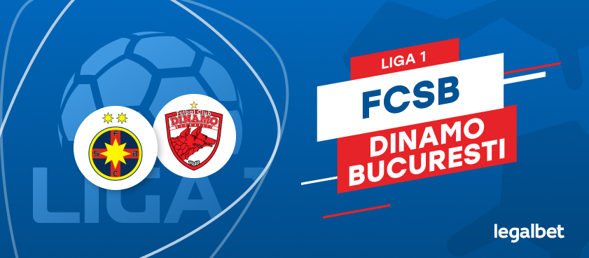 FCSB vs Dinamo: cote la pariuri şi statistici