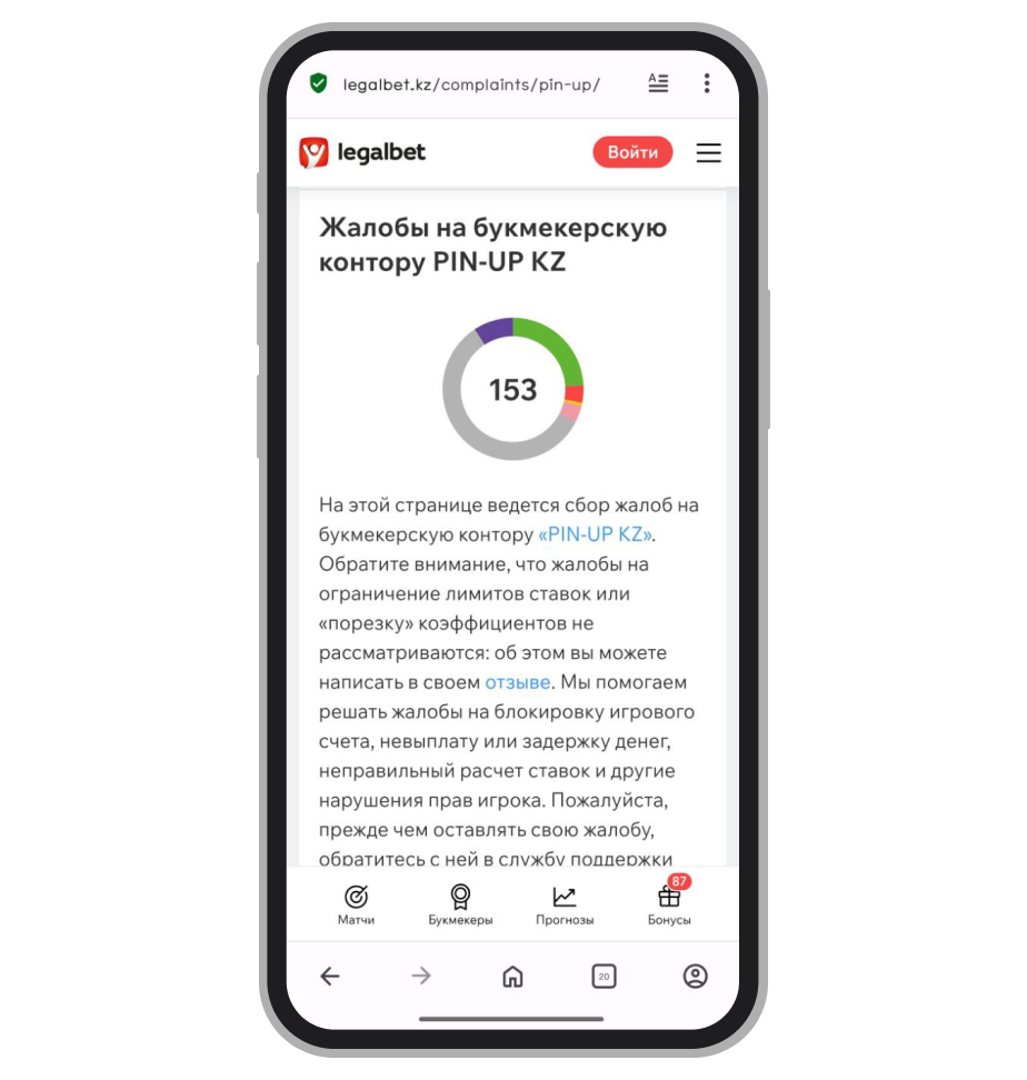 Жалобы на Pin-Up KZ