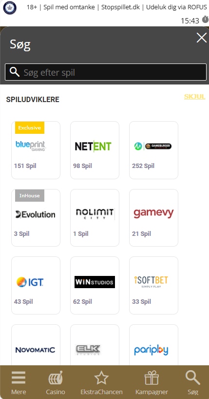 Danske Spil udbydere