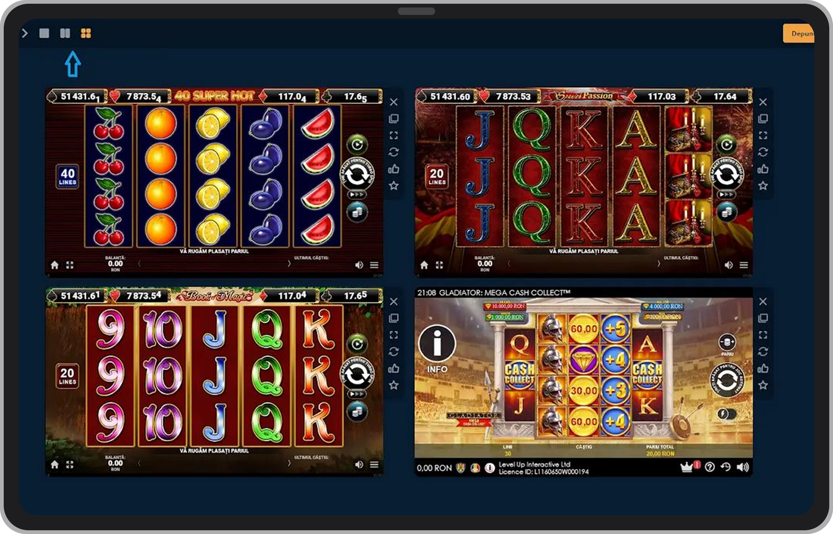 Opțiune split screen jocuri