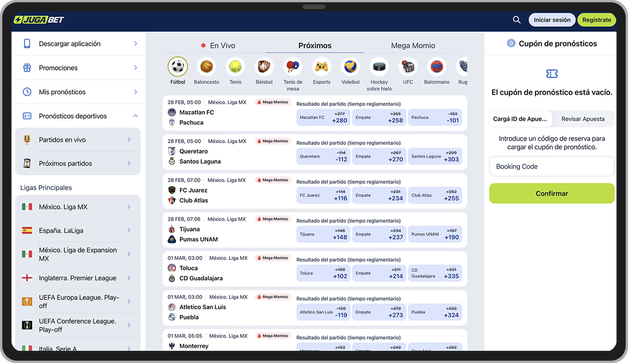 Sección de deportes