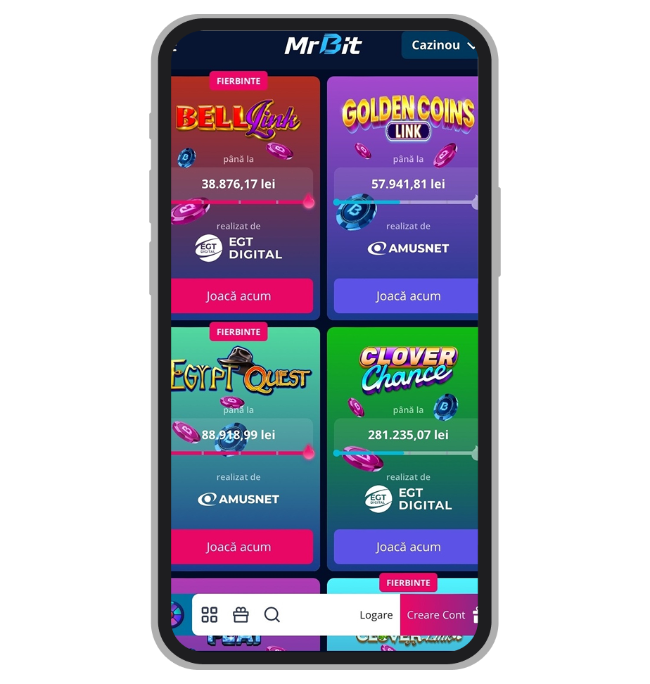 Jackpoturile de la Mr Bit